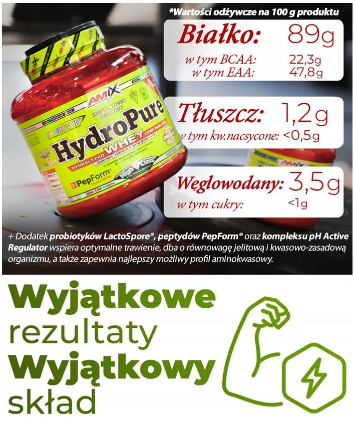 WHEY PROTEIN HYDROLYZATE Pure Protein Conditioner - Amix Pure Whey 33g Packaging status original
