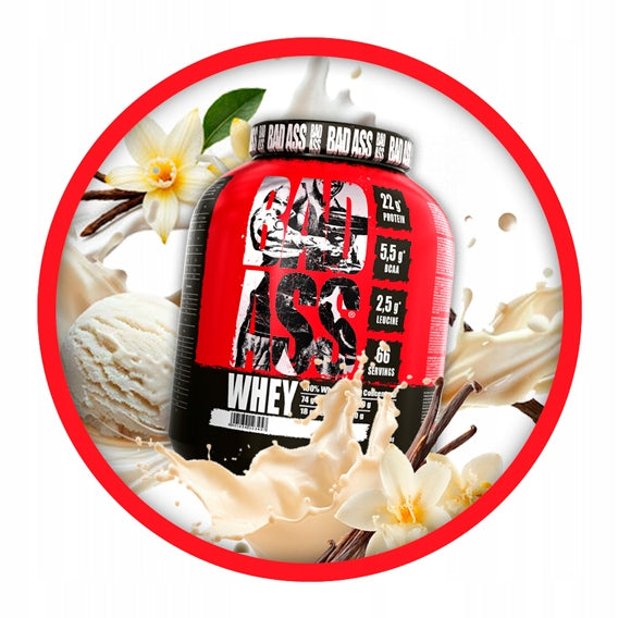 WHEY PROTEIN WPC 2 kg WHEY PROTEIN CONDITIONER ISOLATE AMINO ACIDS BAD ASS Packaging status original