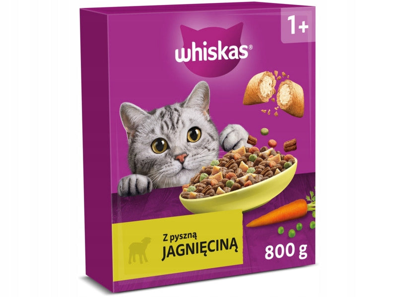 WHISKAS Cat Food with Lamb 800 g