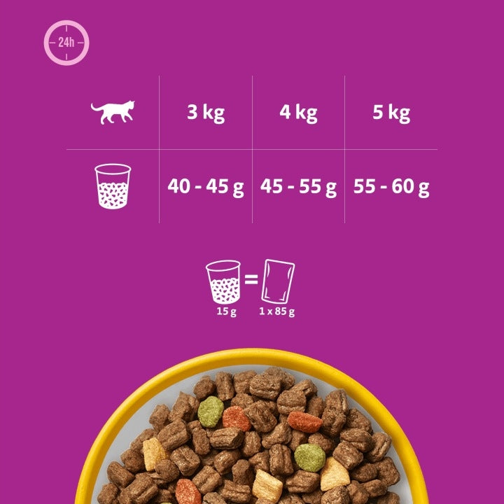 WHISKAS DRY CAT FOOD ADULT STERILE CHICKEN 3,8 KG Manufacturer code 5900951355899