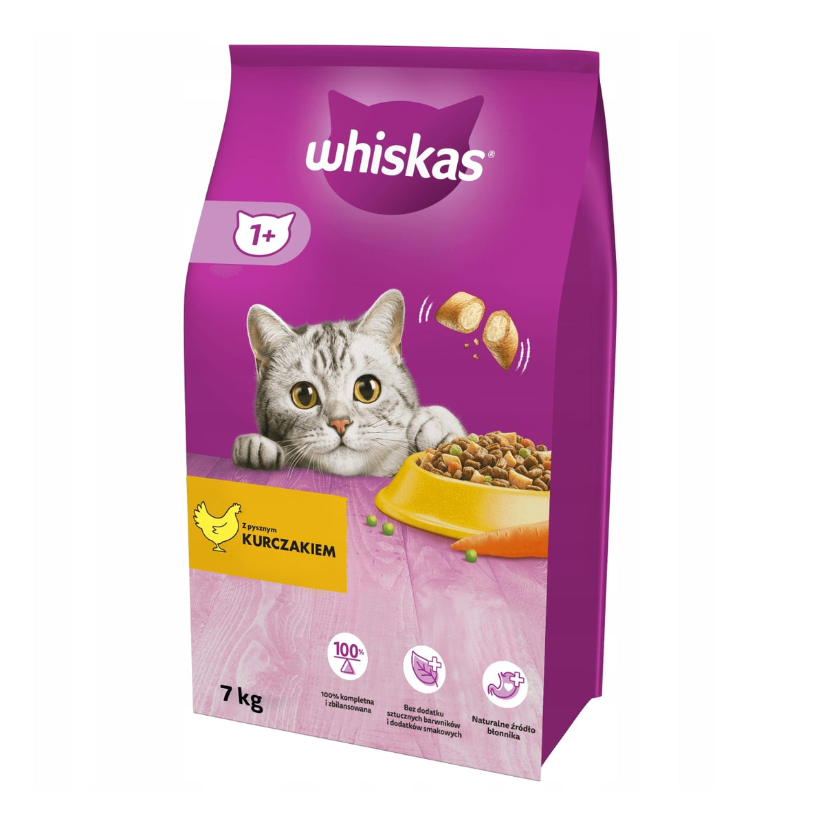 WHISKAS DRY CAT FOOD WITH CHICKEN 7 KG