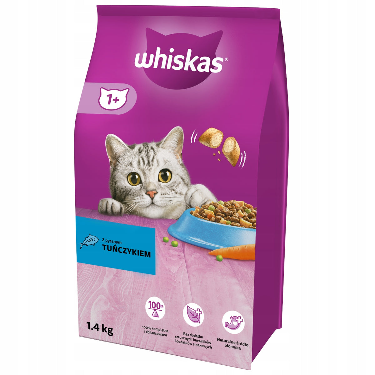 WHISKAS DRY TUNA 1.4KG