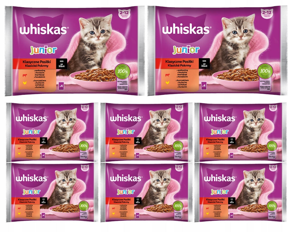 WHISKAS Junior Classic Meals in Sauce 32x85g