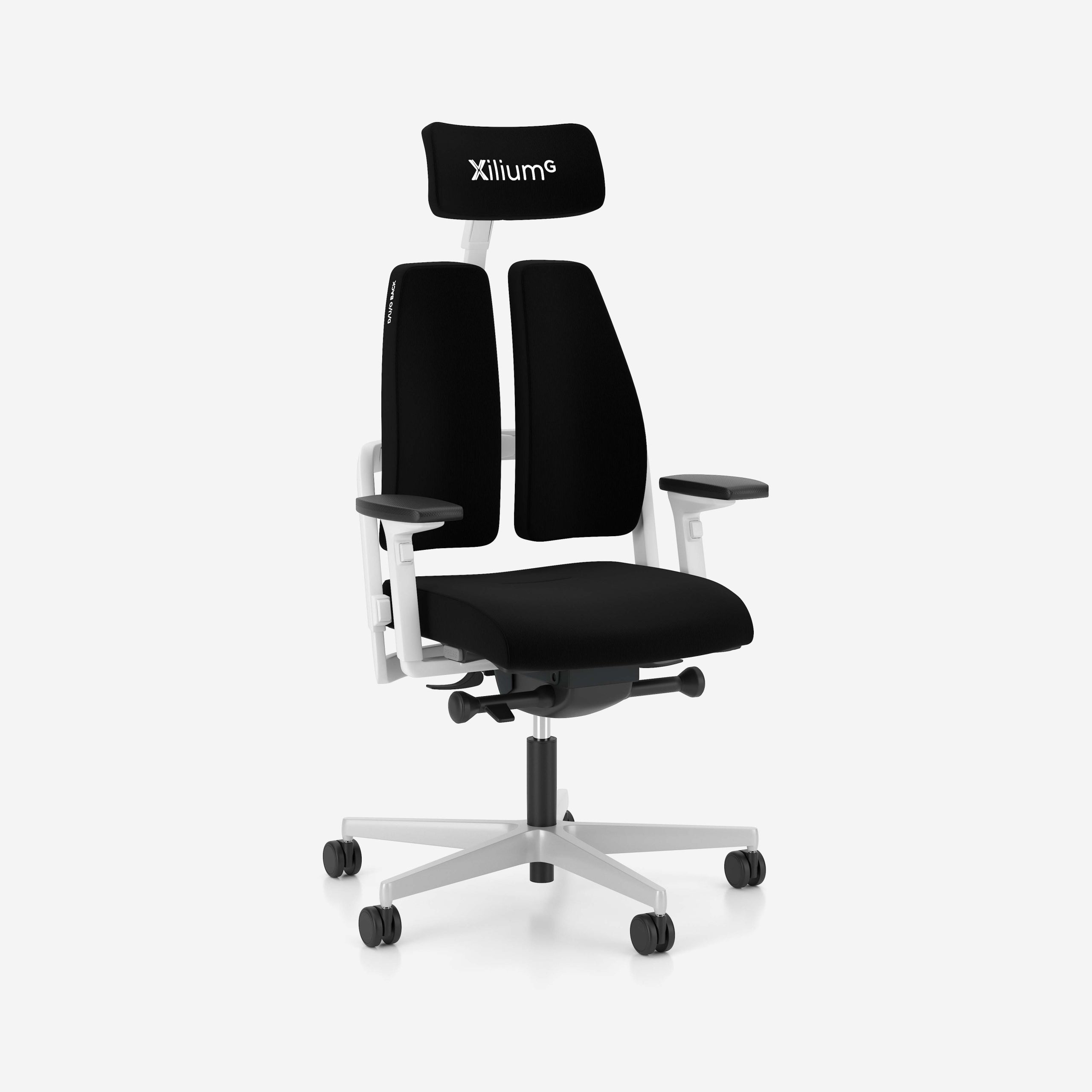 WHITE AND BLACK Ergonomic Office Chair Gaming Swivel Chair Xilium G Brand Nowy Styl
