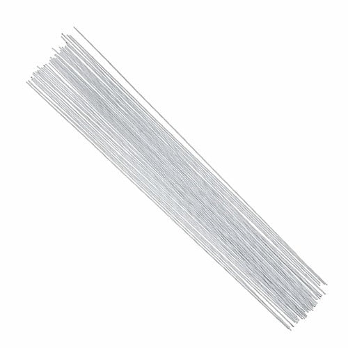 WHITE FLORISTIC WIRE 0 5 MM FOR BOUQUETS OF ARTIFICIAL FLOWERS 100 PCS.