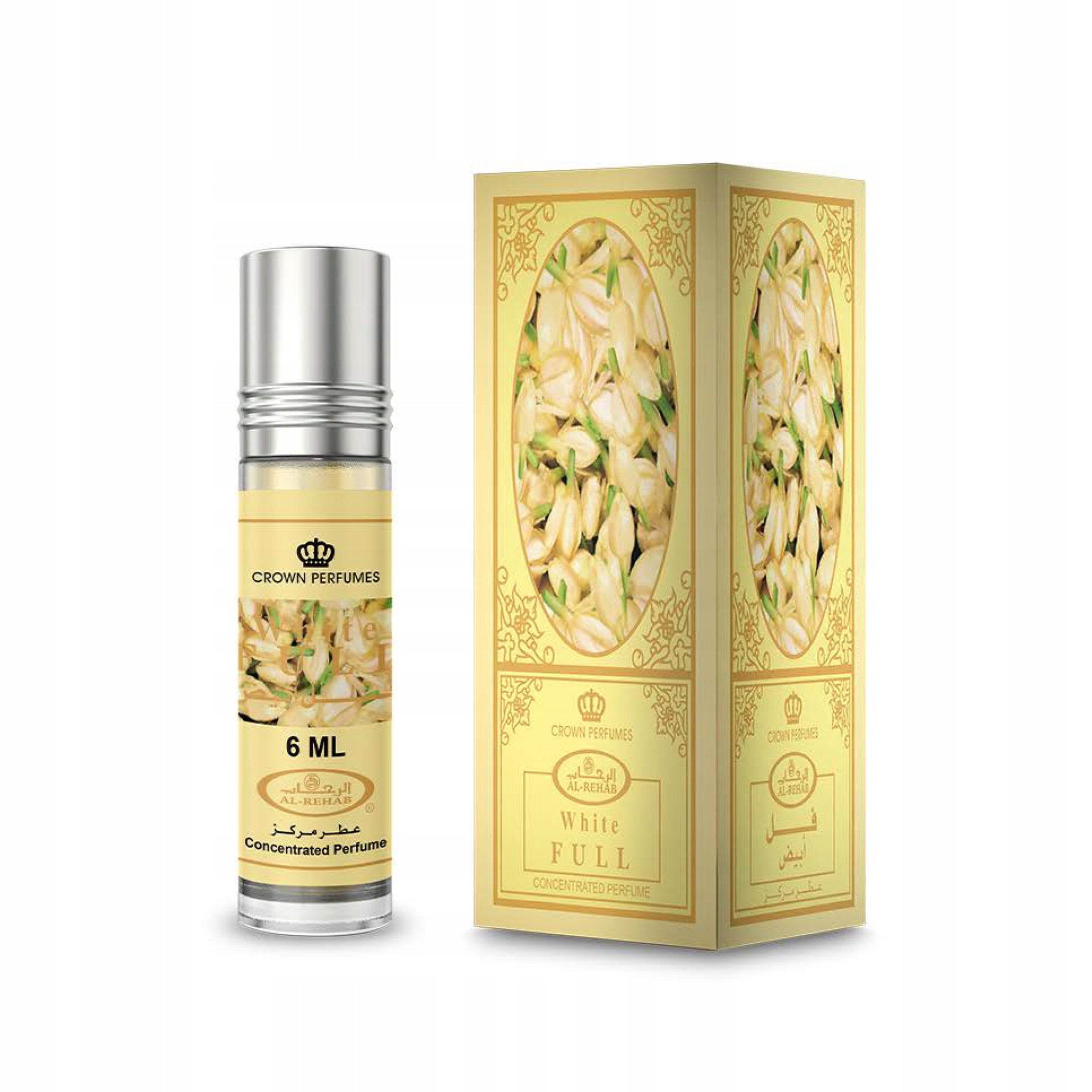 WHITE FULL 6 ml Arabic Perfume in Al Rehab Oil for Her JASMINE EAN (GTIN) 6291110004567