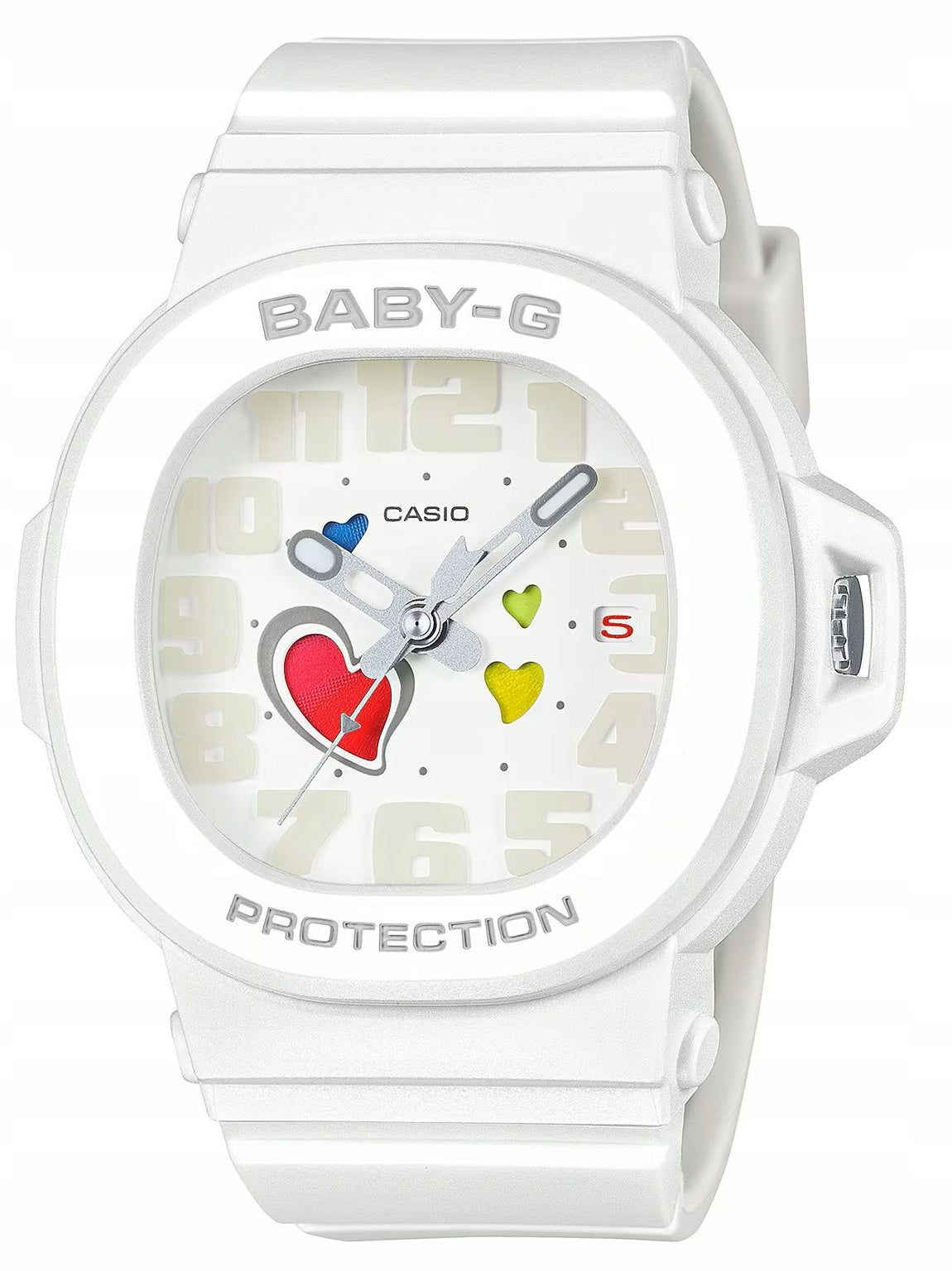 WHITE GIRLS COLORED WATCH CASIO BABY-G BGA-10-7AER WATERPROOF Brand CASIO