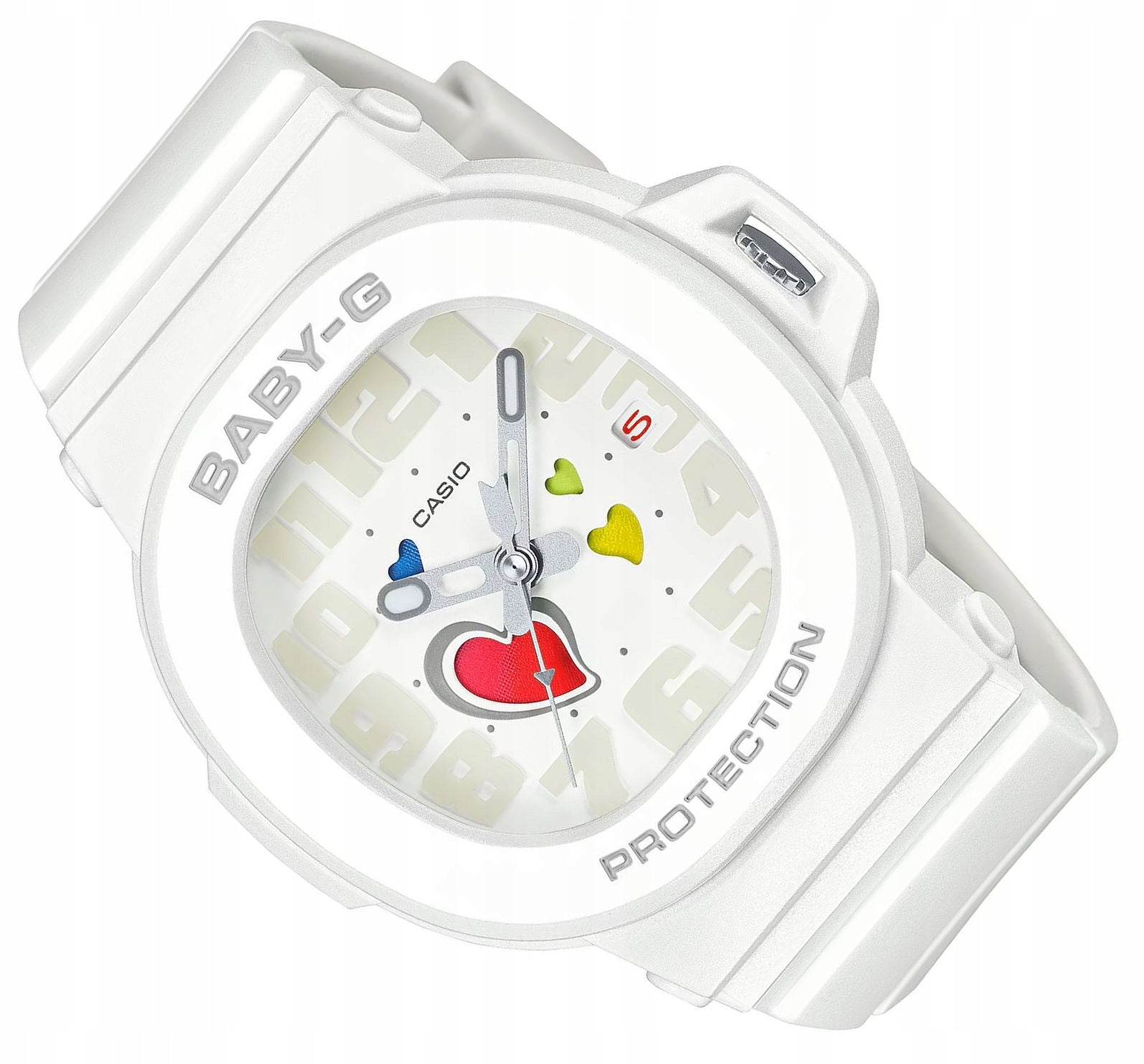 WHITE GIRLS COLORED WATCH CASIO BABY-G BGA-10-7AER WATERPROOF