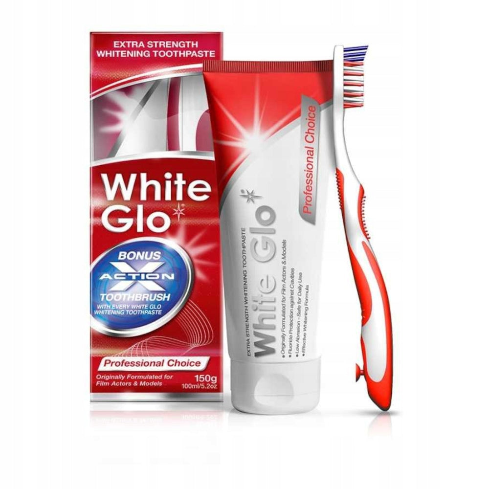 Aufhellende Zahnpasta White Glo Professional Choice 150 g 