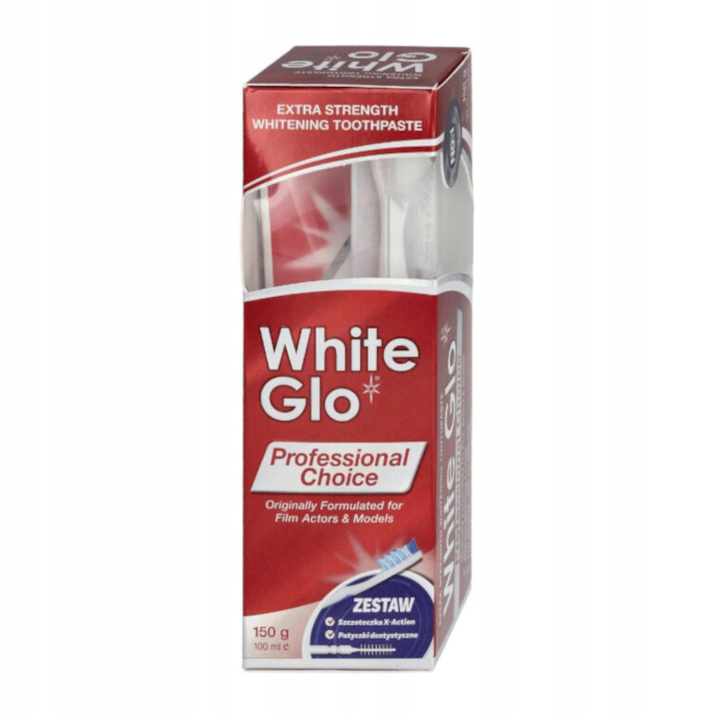 Aufhellende Zahnpasta White Glo Professional Choice 150 g 