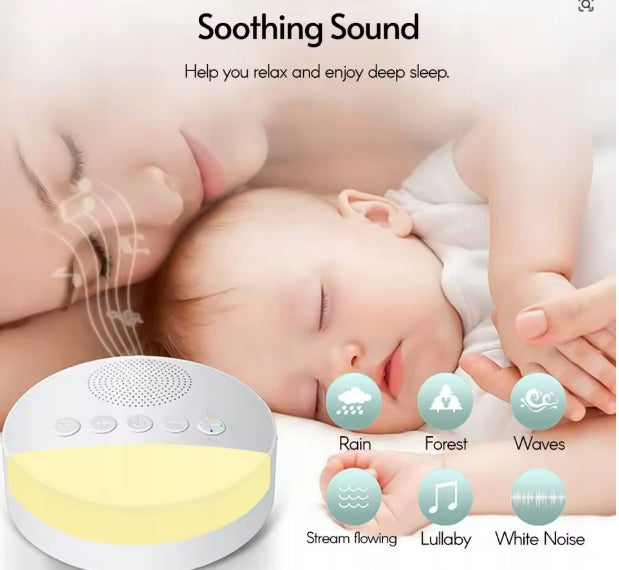 WHITE NOISE GENERATOR SPEAKER LED DEVICE FOR EASY FALLING ASLEEP Manufacturer code VM-7