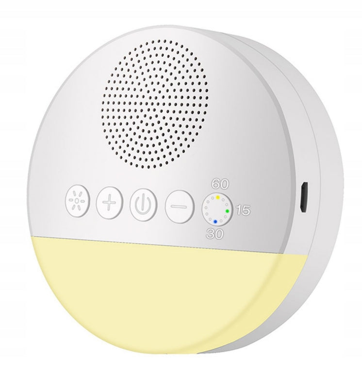 WHITE NOISE GENERATOR SPEAKER LED DEVICE FOR EASY FALLING ASLEEP