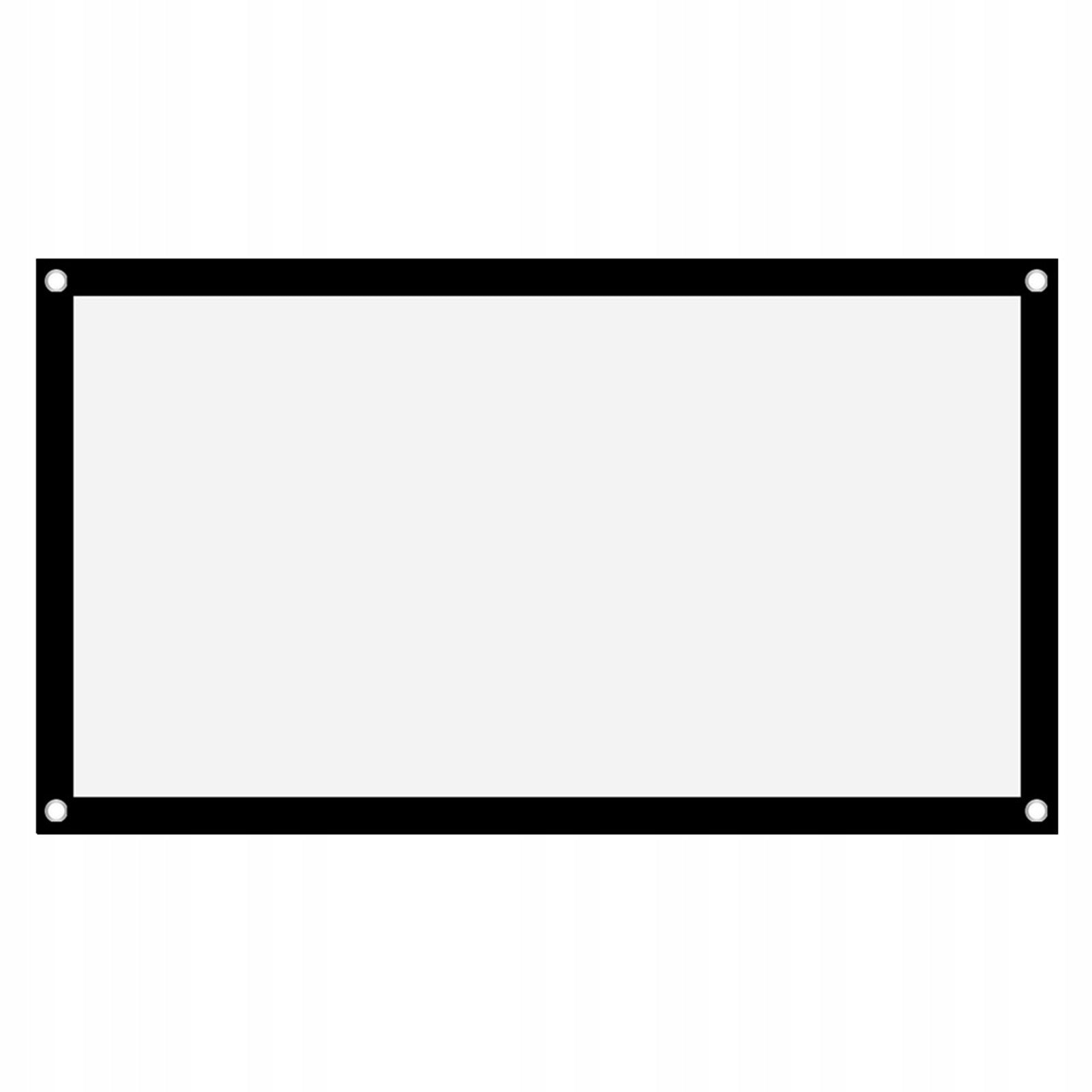 WHITE PROJECTION SCREEN MADE IN 100 OF POLYESTER VERSION HVYWEIGHT 16:9