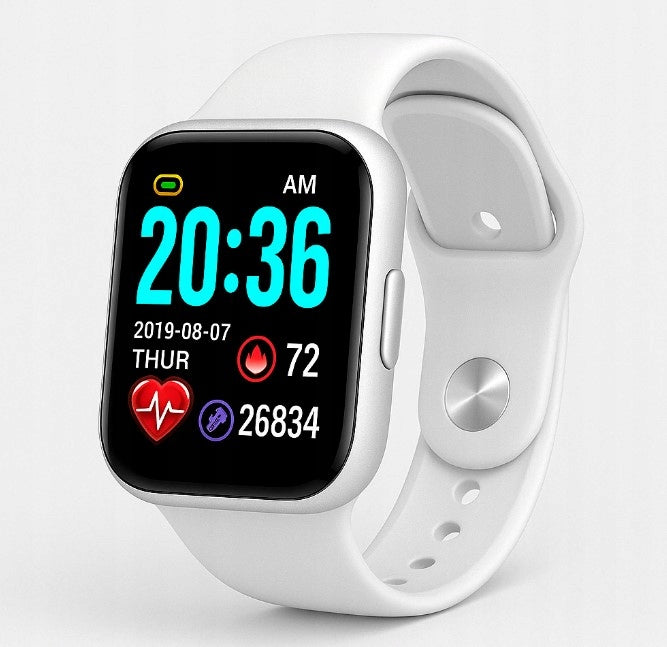 WHITE SMARTWATCH Stylish and Functional Watch - BLUETOOTH, ANDROID, iOS Manufacturer code BIAŁY SMARTWATCH