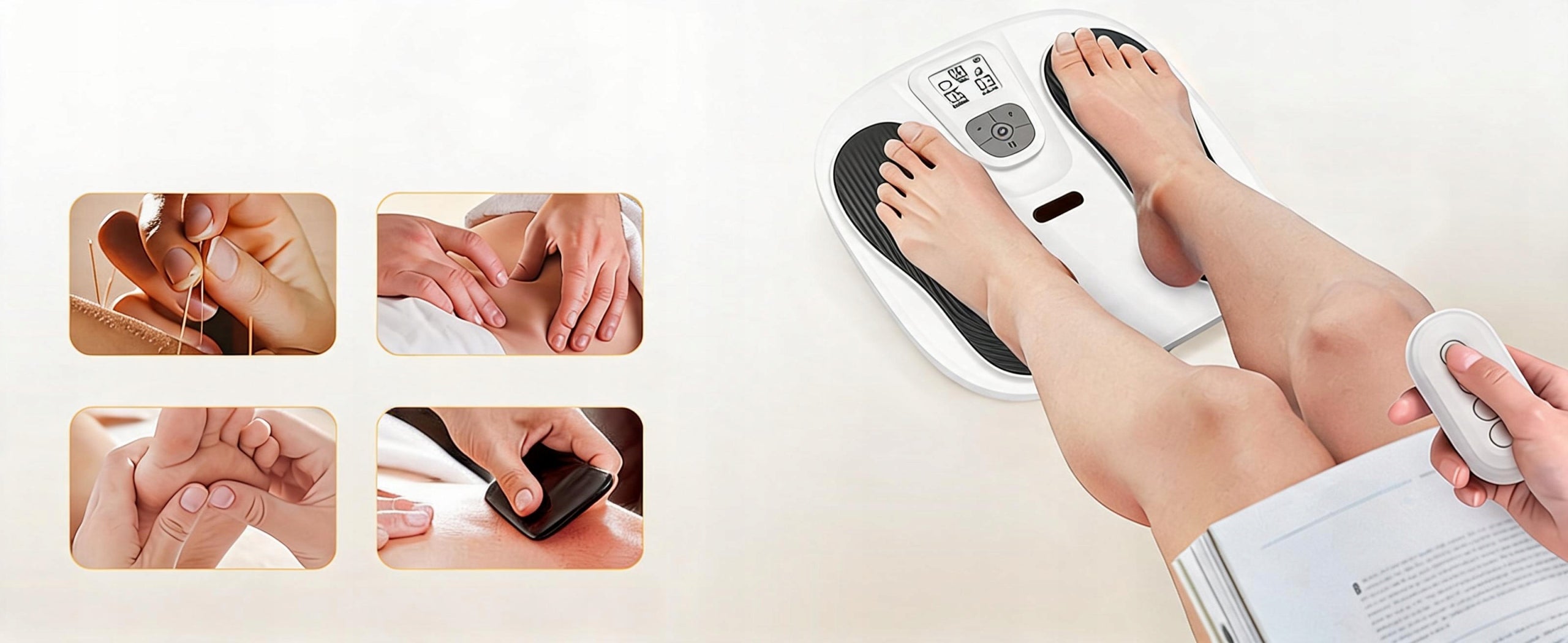 WHITE TENS FOOT MASSAGER EMS RELAXING MUSCLE ELECTROSTIMULATOR FOR PAIN Kind electrical muscle stimulator