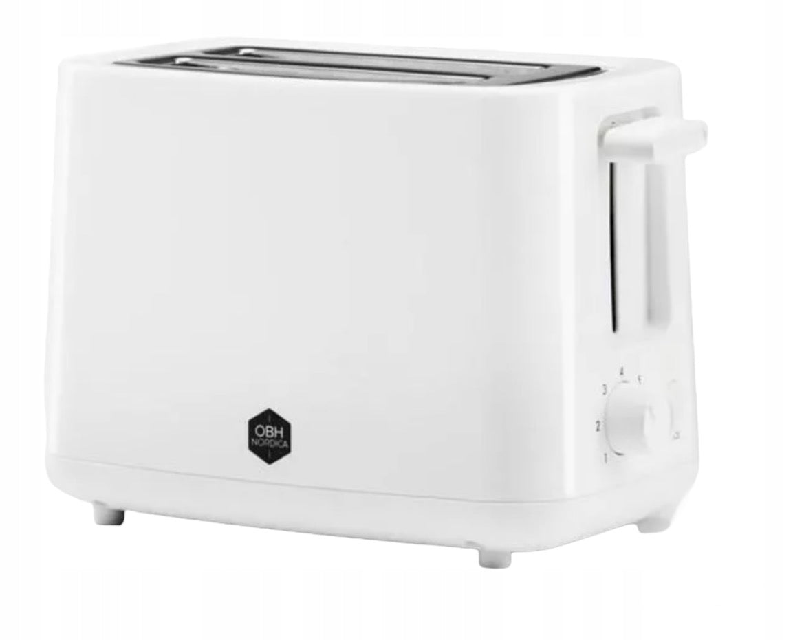 WHITE TOASTER OVEN WITH STOP FUNCTION 760W OBH NORDICA