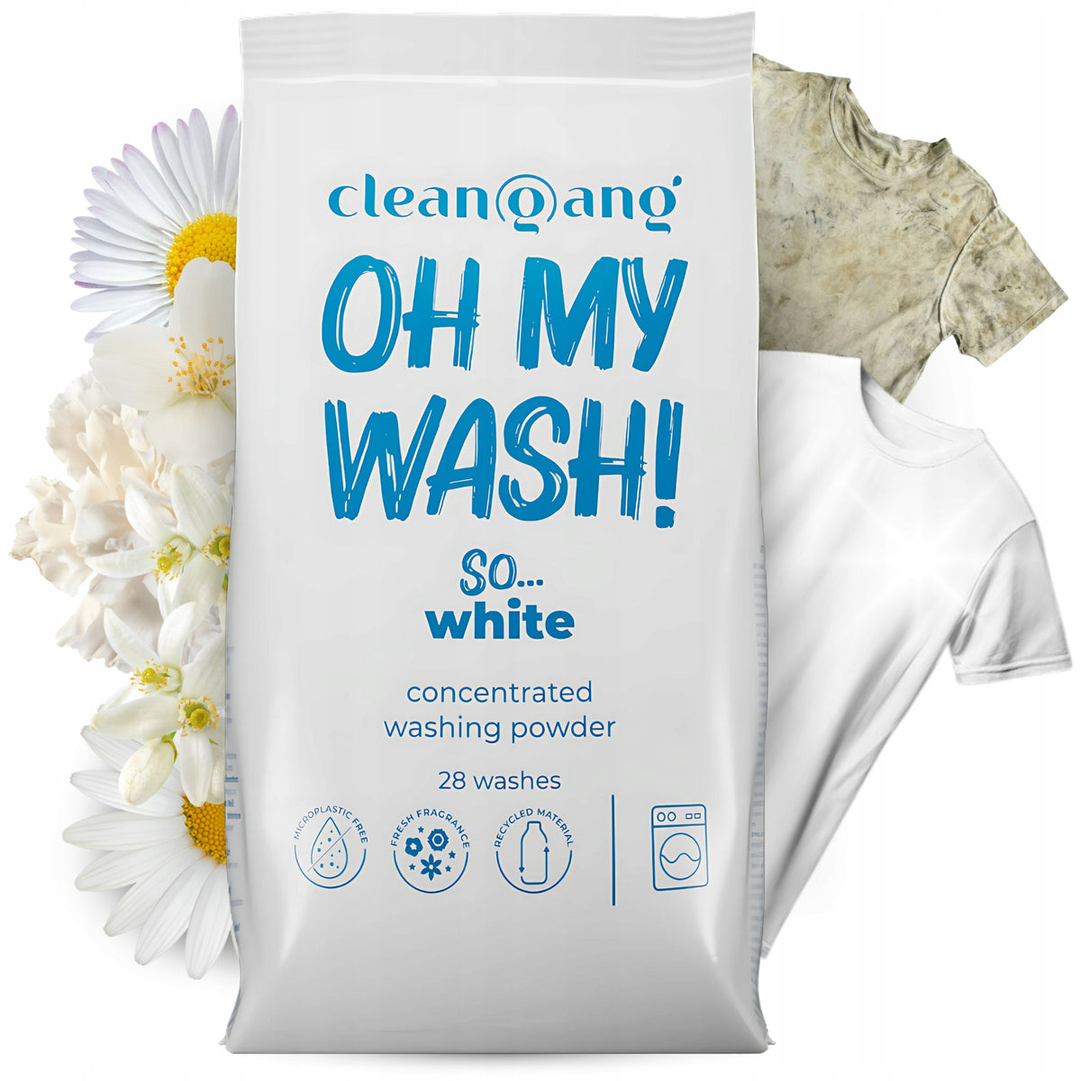 WHITE WASHING POWDER EFFICIENT CONCENTRATED 28 WASHES 1,35 KG GERMAN