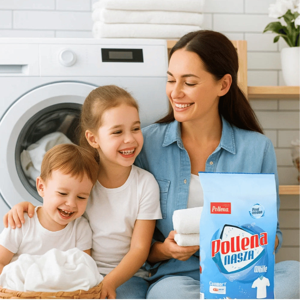 WHITE WASHING POWDER POLLENA OUR 3KG 44 PHOSPHATE-FREE WASHING X 3PCS Manufacturer code PROSZEK DO PRANIA BIAŁEGO POLLENA NASZA 3000G