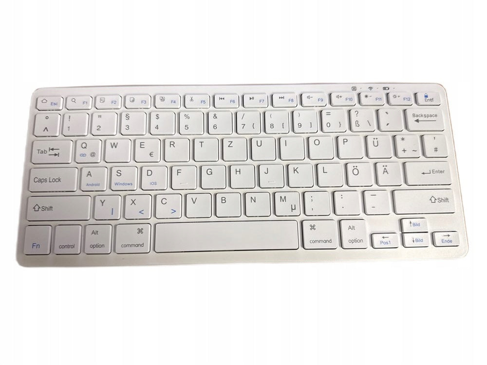 WHITE WIRELESS KEYBOARD FOR QWERTZ COMPUTER Manufacturer no brand