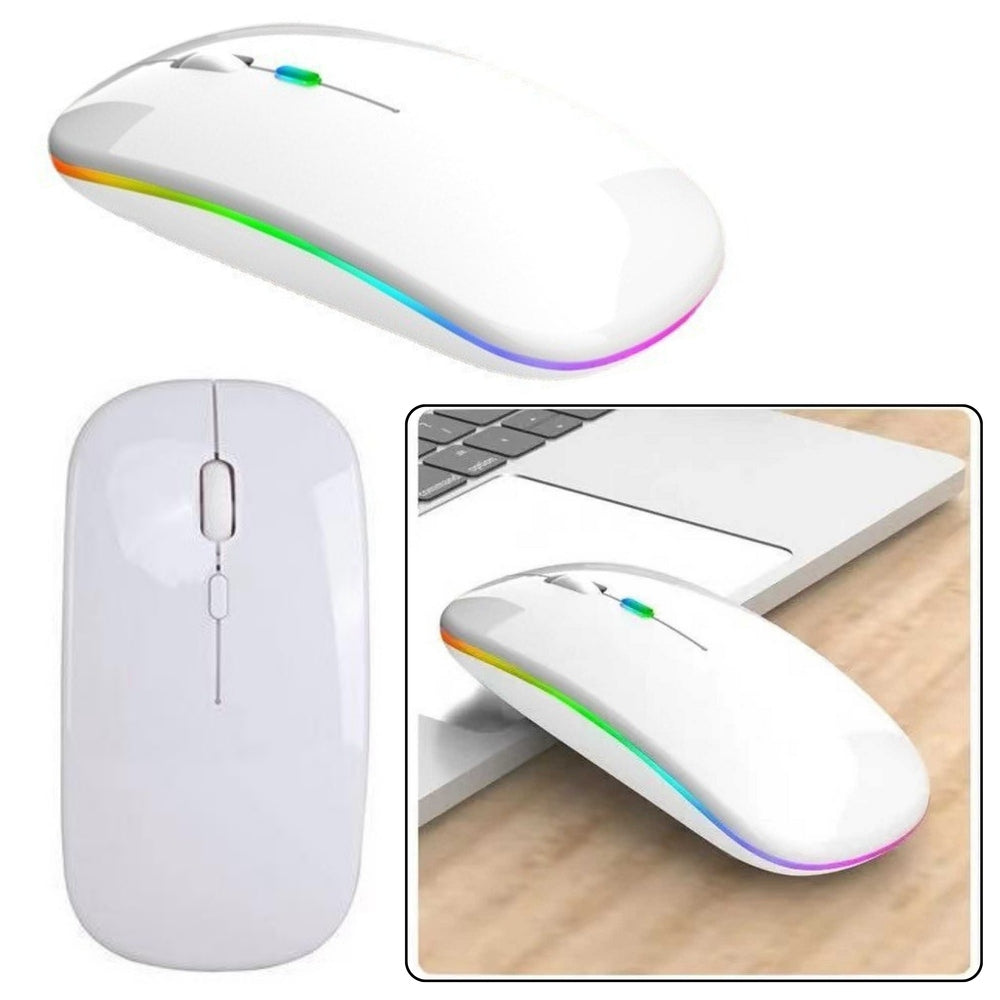 WHITE WIRELESS MOUSE - UNIVERSAL - RANGE 10 M
