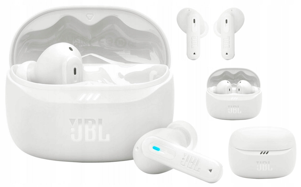 WHITE Wireless In-Ear Headphones JBL Tune Beam 2 ANC Waterproof
