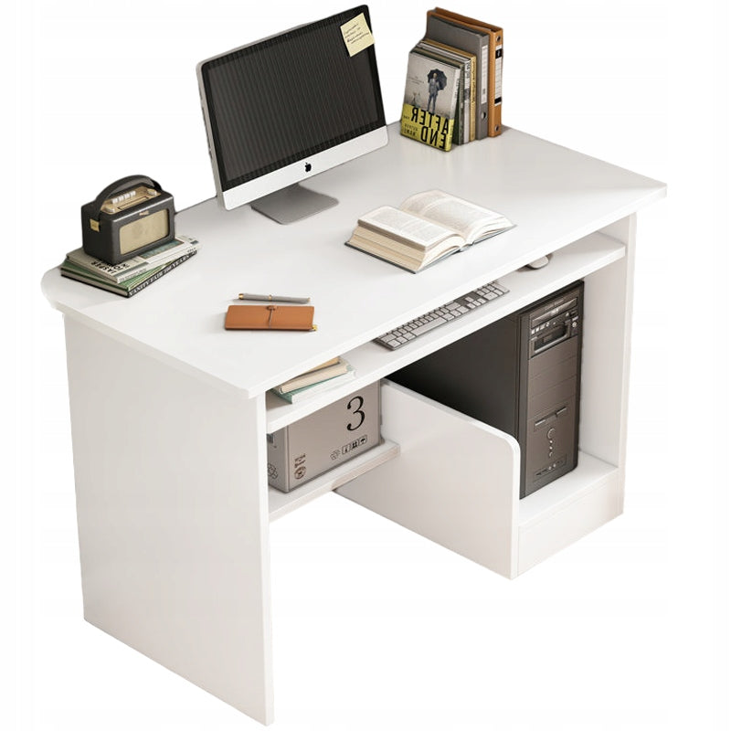 WHITE YOUTH DESK WITH DRAWER COMPUTER SHELVES MODERN TABLE