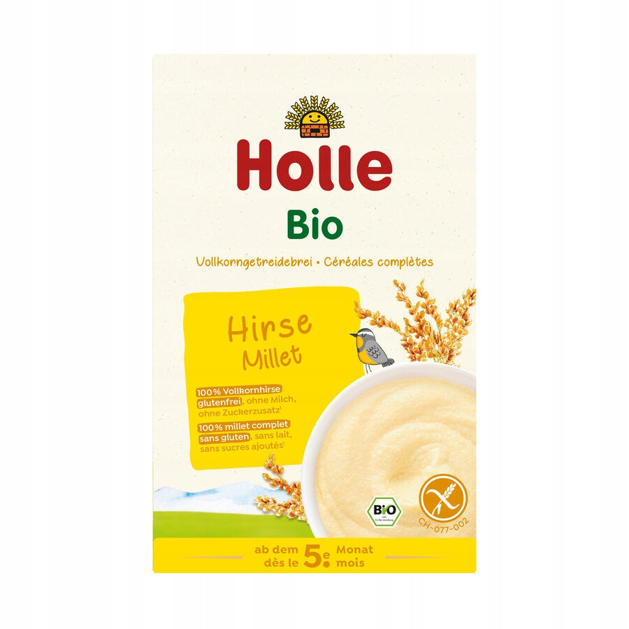 WHOLE GRAIN MILLET PORRIDGE WITHOUT ADDED SUGARS WITHOUT GLUTEN BIO 250g HOLLE