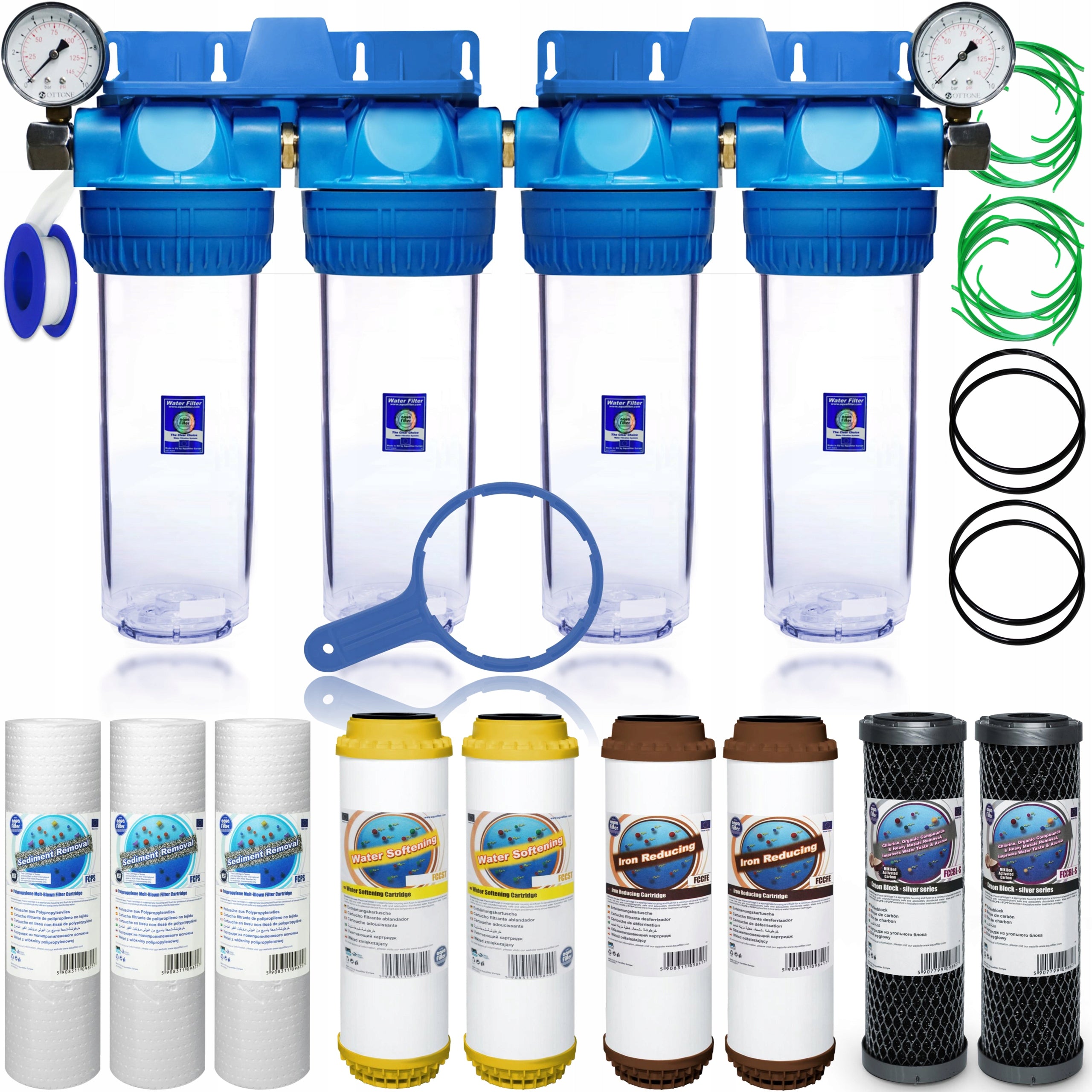 WHOLE HOUSE WATER FILTER IRON SOFTENER 3/4 - Flow-through for Home