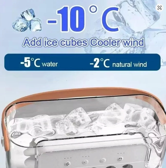WIATRAK BIURKOWY WENTYLATOR KOLUMNOWY KLIMATYZATOR POKOJOWY MGIEŁKA WODA Dominant color white