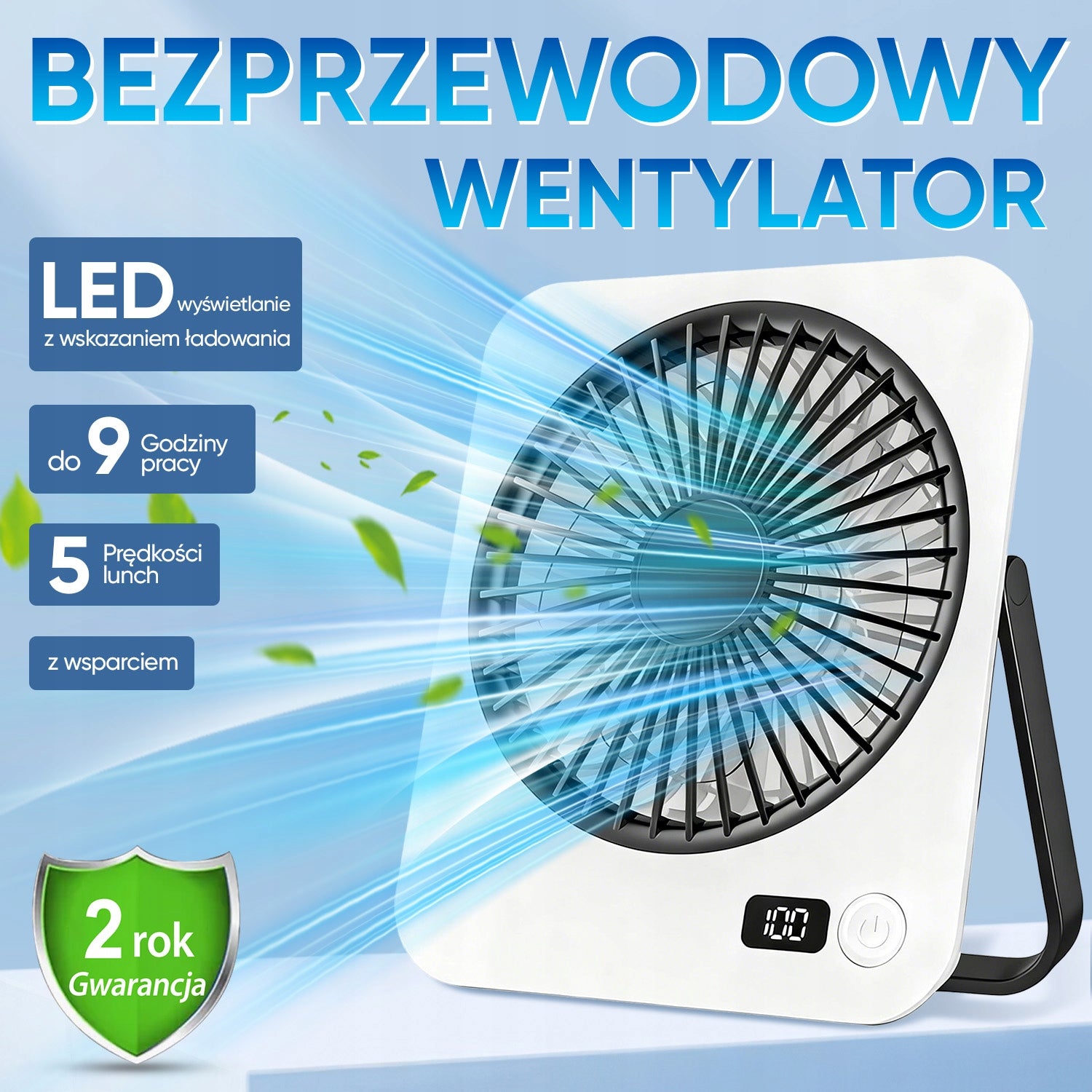 WIATRAK WENTYLATOR STOJĄCY Mini Przenośny Wiatrak 5biegów Manufacturer code ALGHF-WH7-FAN-BA