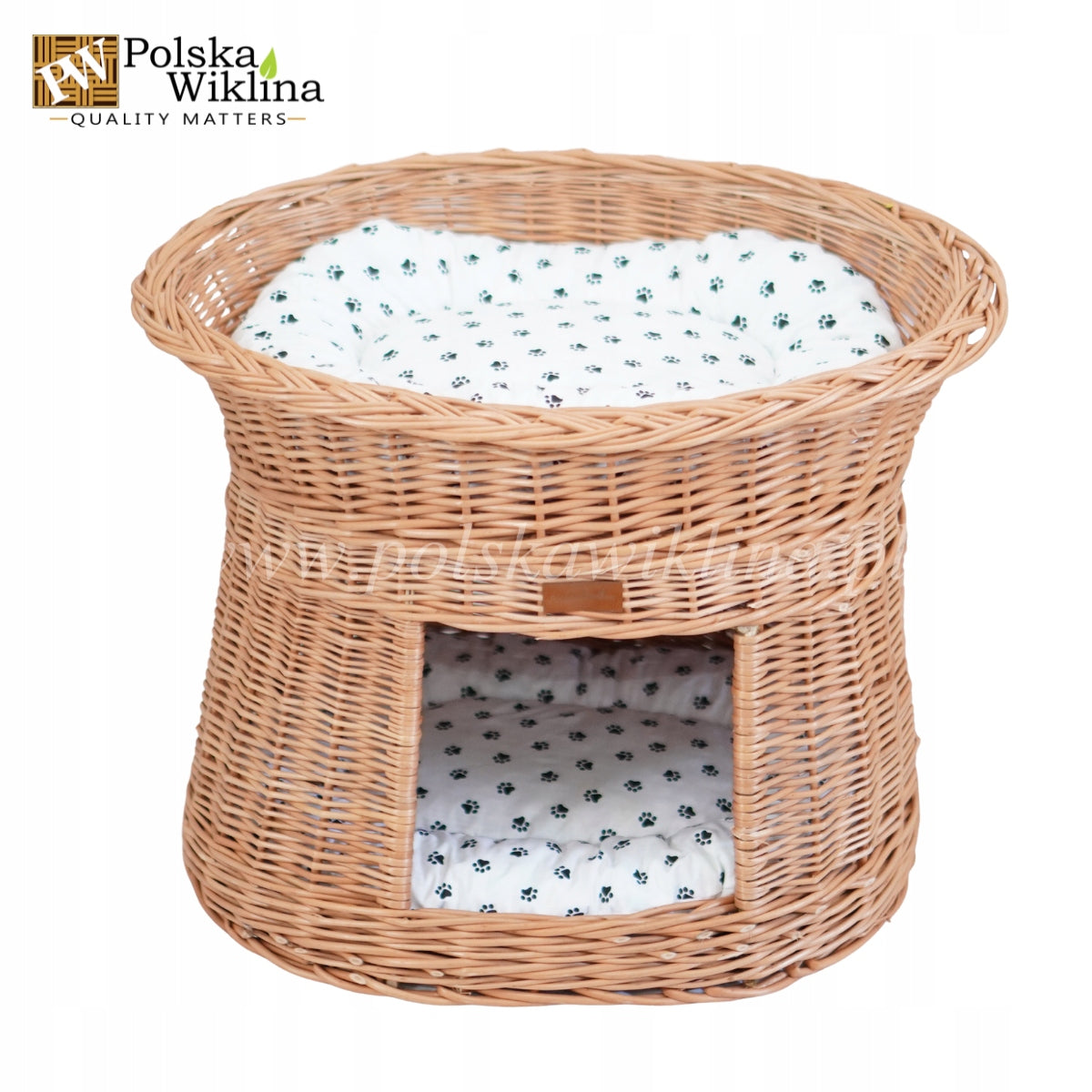 WICKER BED 2 LEVELS CAT BOOTH Brand Polska Wiklina