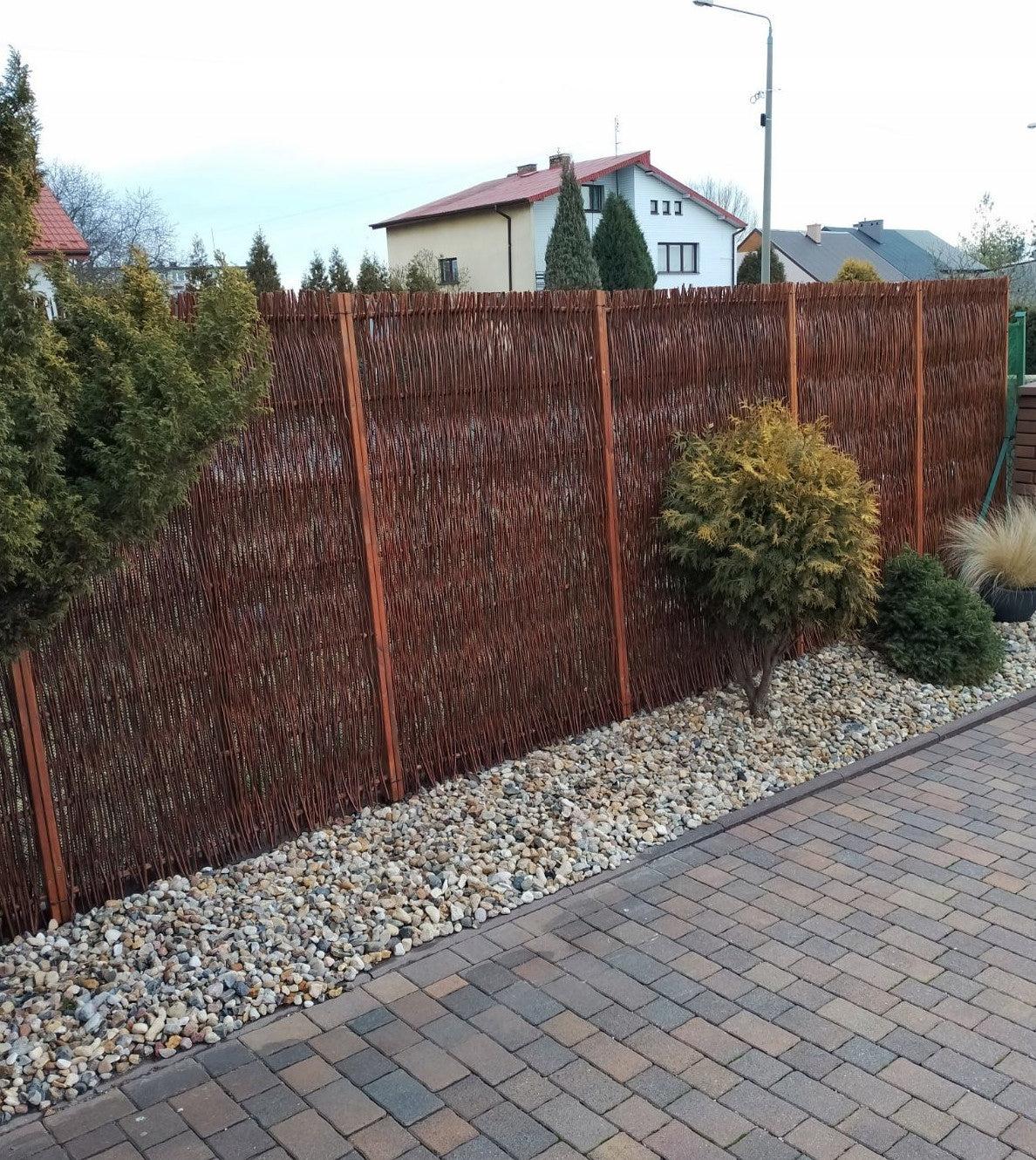 WICKER FENCE with frame 160 x 120 wicker mat Height 1.6 m