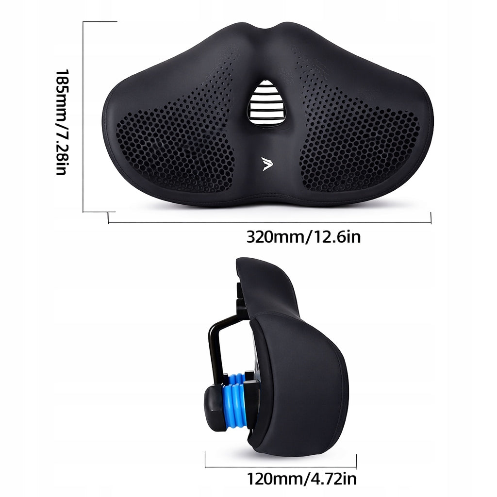 WIDE COMFORTABLE BICYCLE SADDLE SOFT LARGE VENTILATION REAR LAMP XL Packaging status original