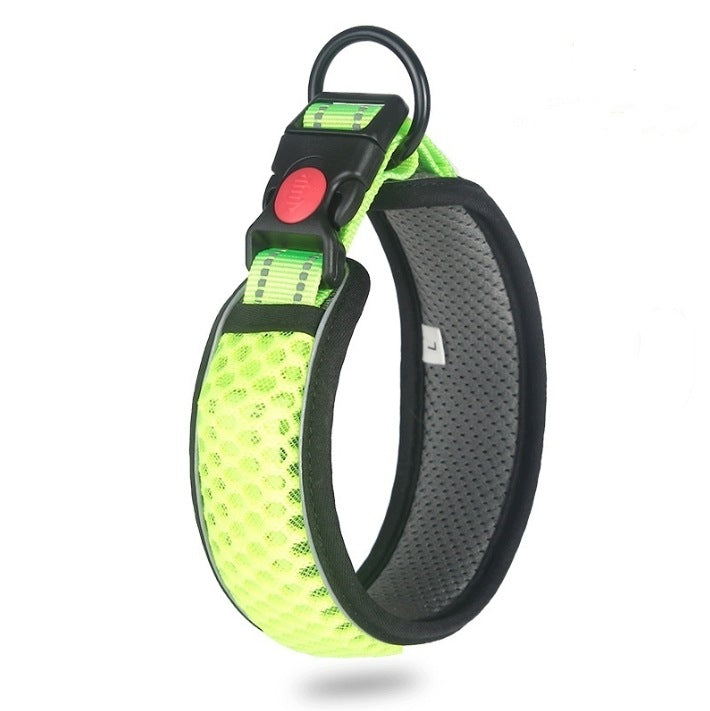 WIDE SPORTS COLLAR HONEYCOMB NEON REFLECTIVE COLOR
