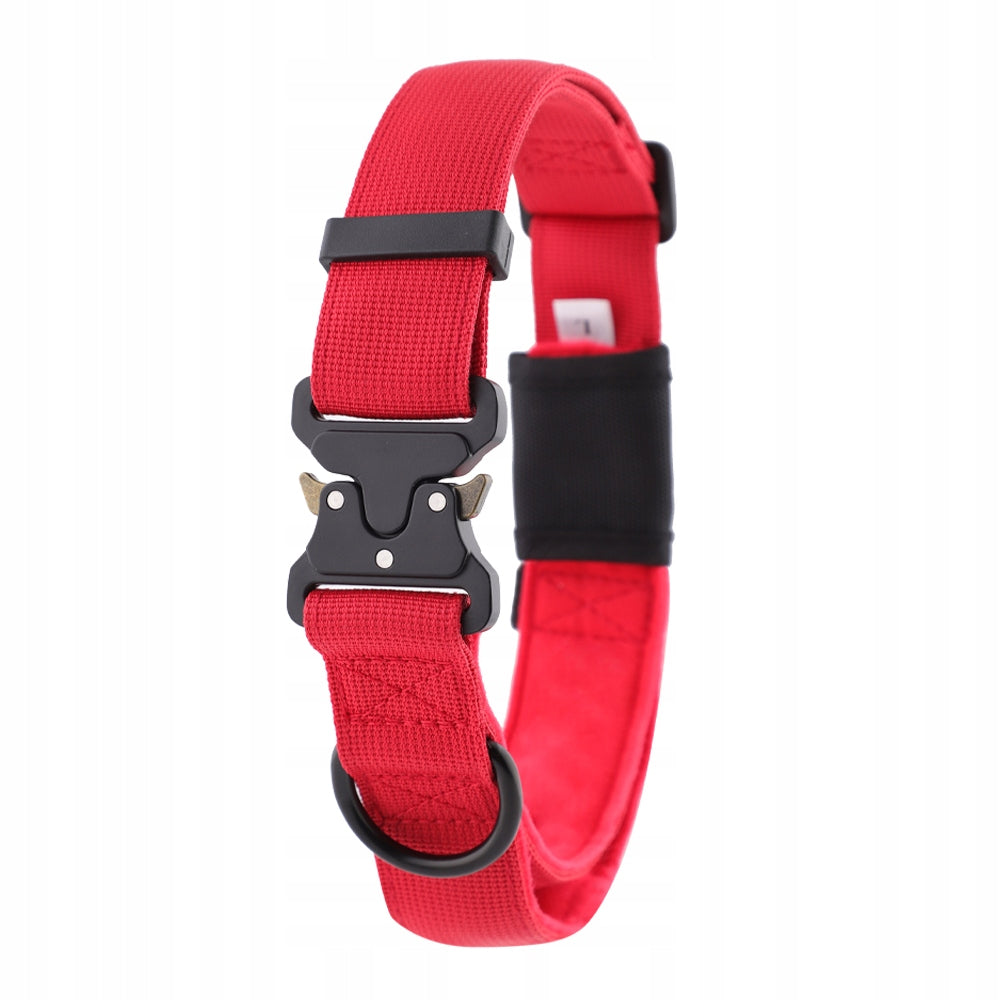 WIDE collar for big dog STRONG with handle red HUGGY DOGGY Alpha L Packaging status original