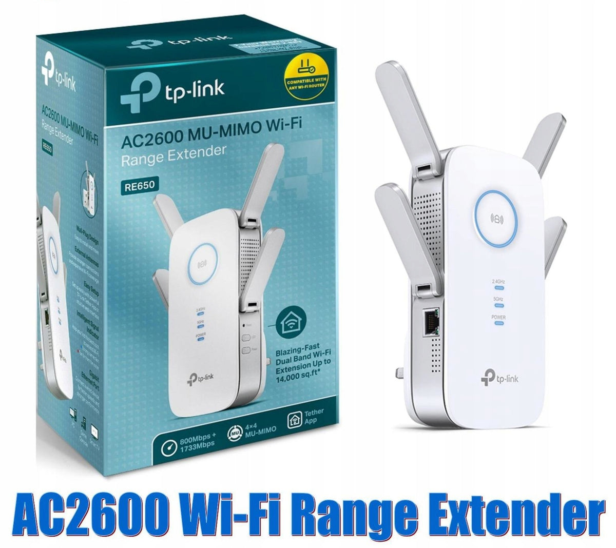 WIFI AMPLIFIER TP-LINK RE650 5GHz RANGE 1300 sqm