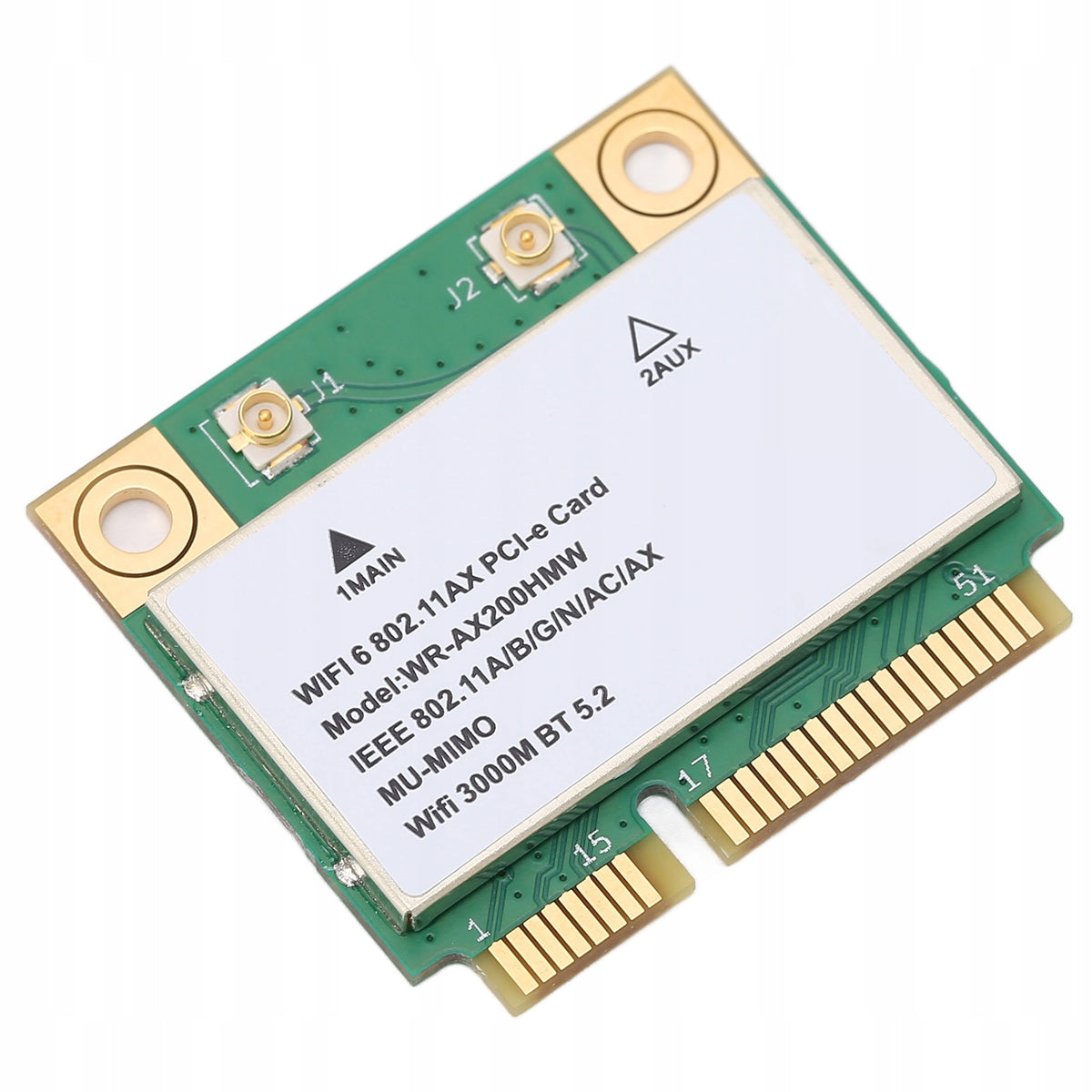 WIFI CARD AX200HMW WIFI6 2,4G/5G MINI PCIE BT 5.2 FOR WIN10 Packaging status original