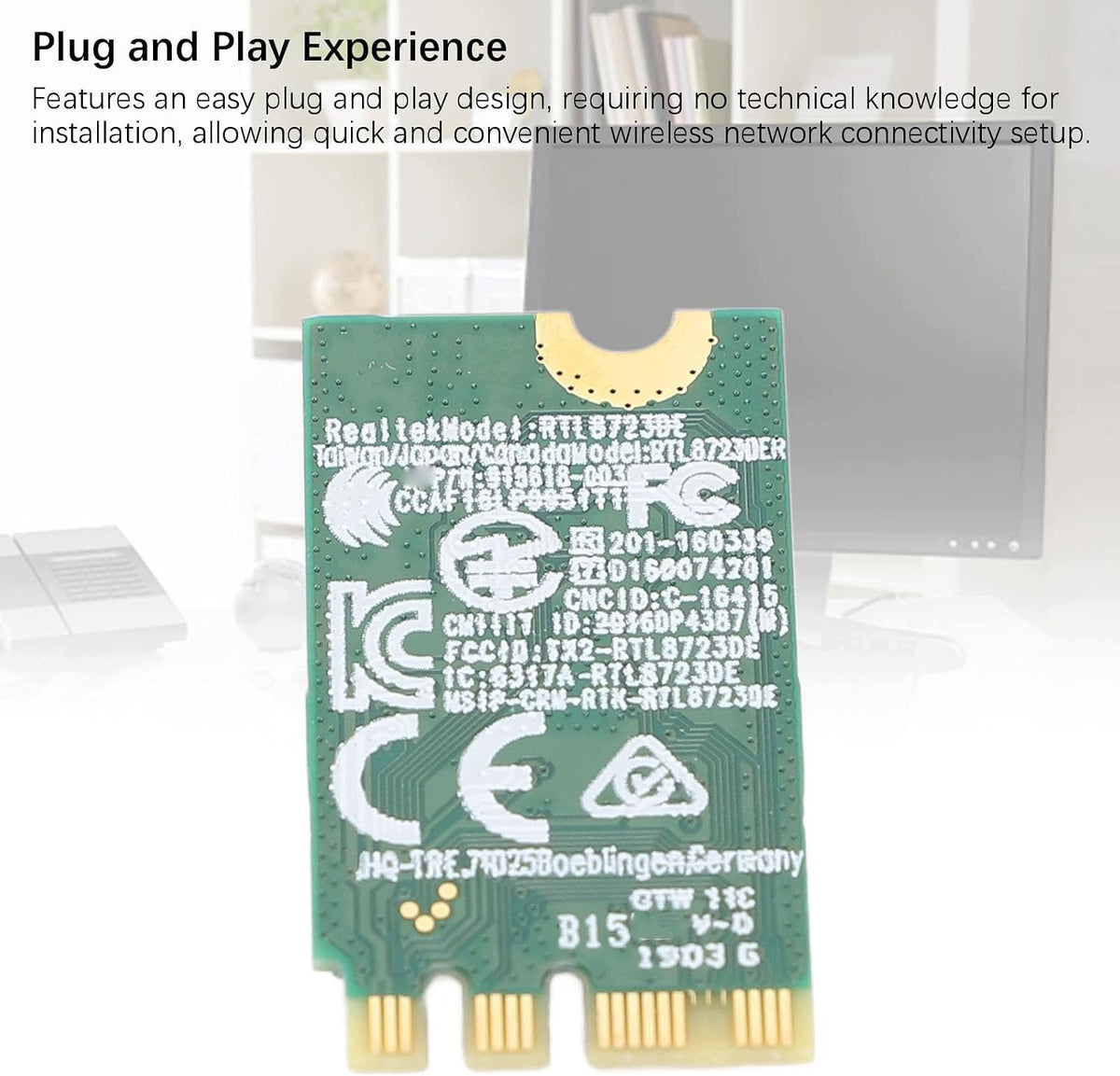 WIFI CARD M.2 NGFF 300MBPS BLUETOOTH 4.0 LAPTOP MODULE Manufacturer Ico