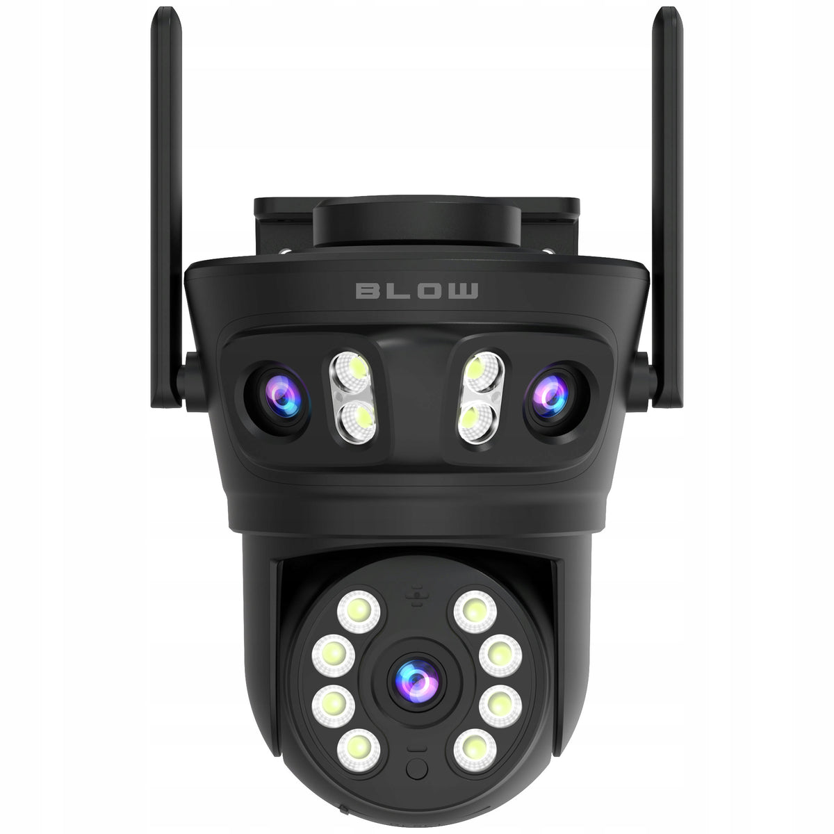 WIFI IP CAMERA 8MP 3 LENSES ROTATING OUTDOOR DETECTION ZOOM ISCEE 3in1 Packaging status original