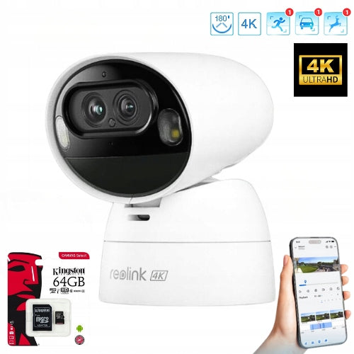 WIFI IP CAMERA 8MPX 4K Tracking Own Power Supply REOLINK TRACK EXTERNAL