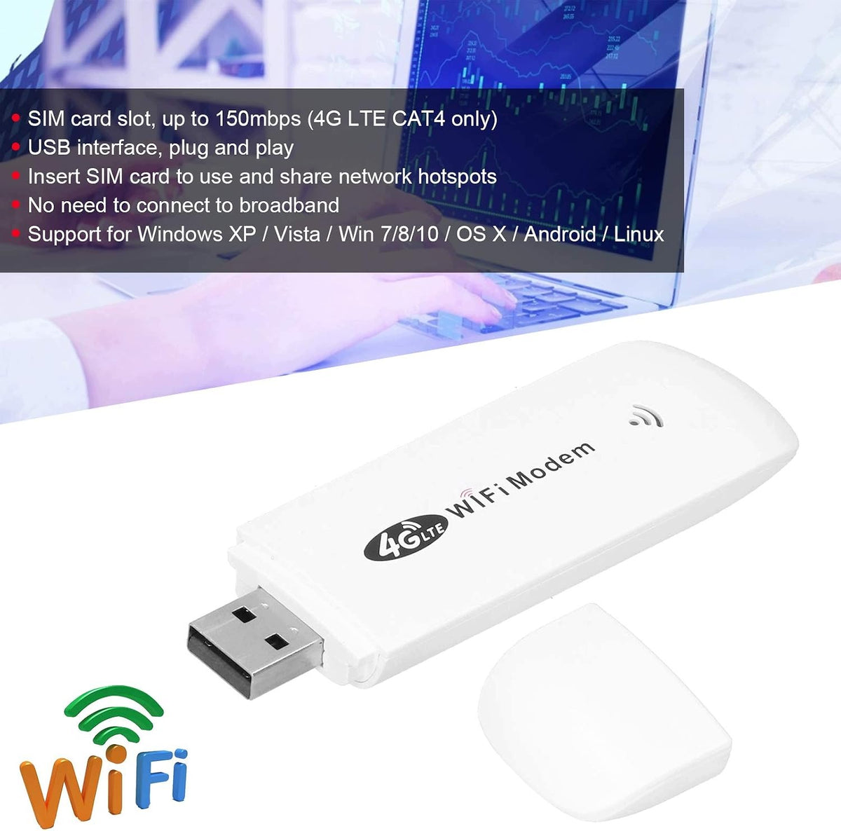 WIFI MODEM USB 4G LTE ROUTER HOTSPOT MINI PORTABLE Manufacturer no brand