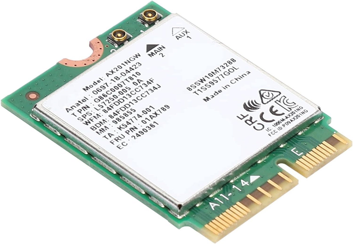 WIFI NETWORK CARD 6 AX2400 GIGABIT M.2 CNVIO2 BLUETOOTH 5.0 Interface PCI-E