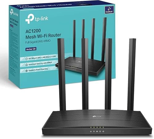 WIFI ROUTER 6 AX5400 DUAL BAND ANTENNA HIGH SPEED INTERNET for home gift Manufacturer no brand