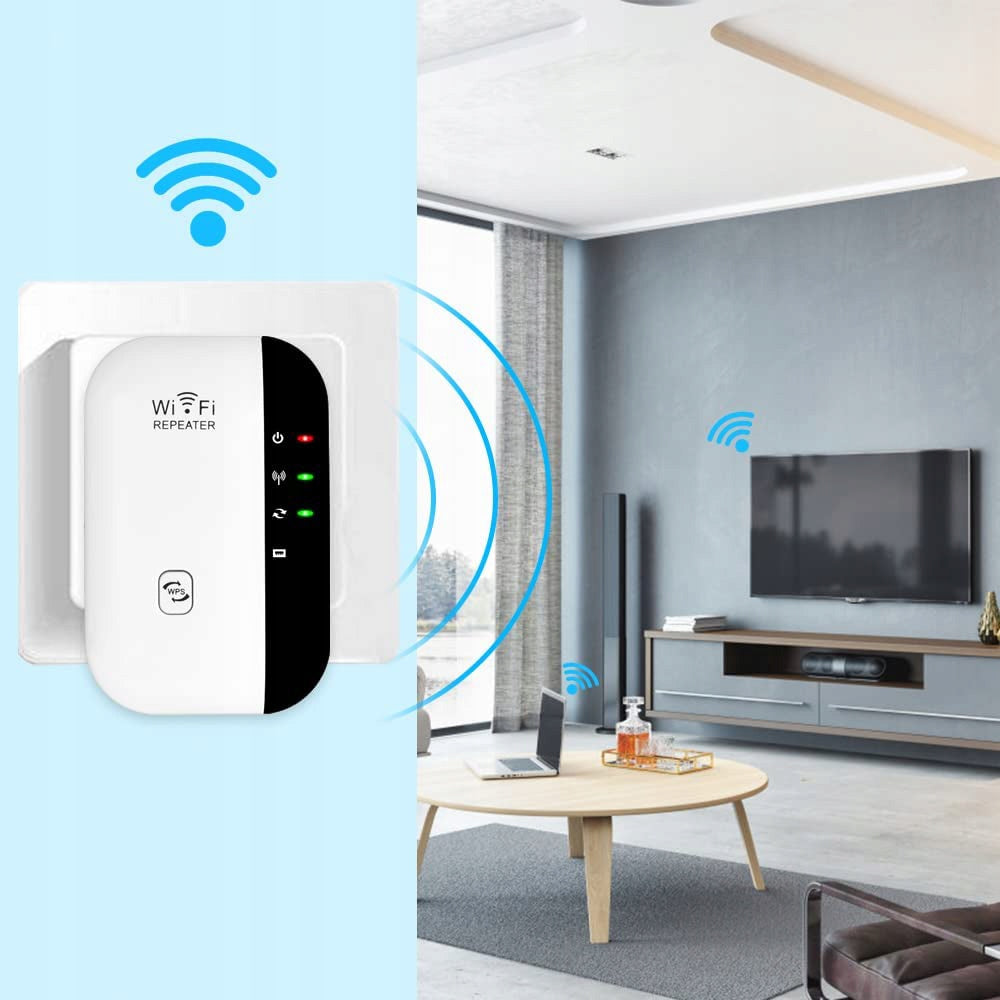 WIFI SIGNAL AMPLIFIER POWERFUL RANGE REPEATER 300MB/S DOES NOT INTERRUPT Packaging status original