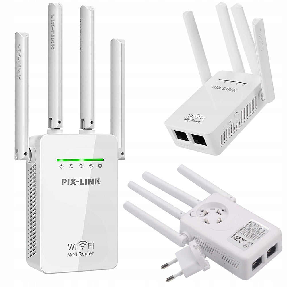 WIFI SIGNAL AMPLIFIER POWERFUL REPEATER 300Mbps WPS 2.4GHz POWERFUL 4 ANTENNAS