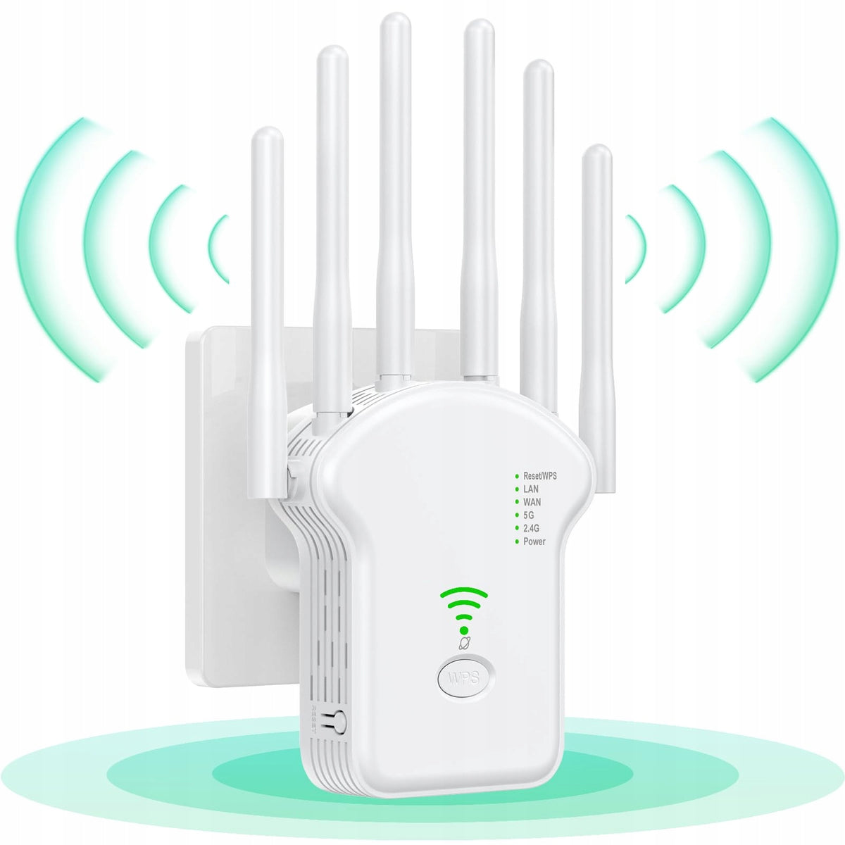 WIFI SIGNAL AMPLIFIER REPEATER 300Mbps 2.4/5 GHz HIGH POWER - 6 ANTENNAS Packaging status original
