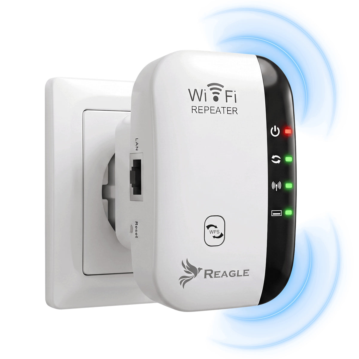 WIFI SIGNAL NETWORK AMPLIFIER 2.4 GHz 802.11n REAPETER 300MB/S EXTENDER 3in1