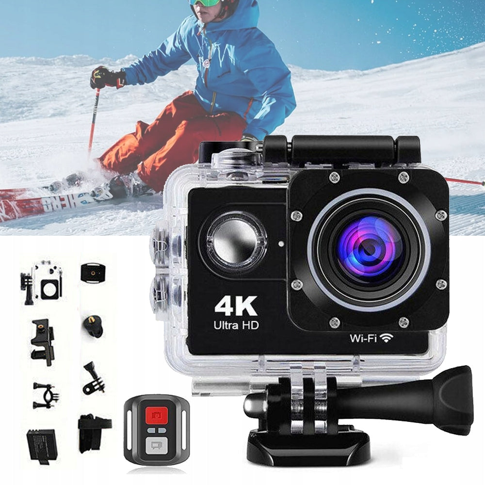WIFI UNDERWATER CAMERA, 30M WATERPROOF HELMET CAMERA, 4K SPORTS CAMERA