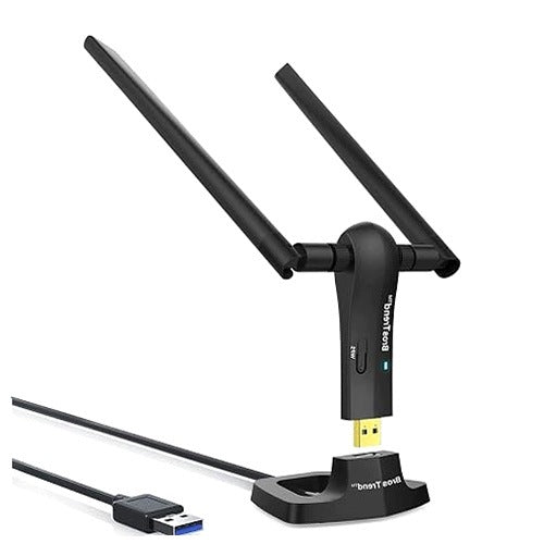 WIFI USB ADAPTER 1200MB/S FOR LAPTOP COMPUTER WINDOWS ANTENNA 5DBI