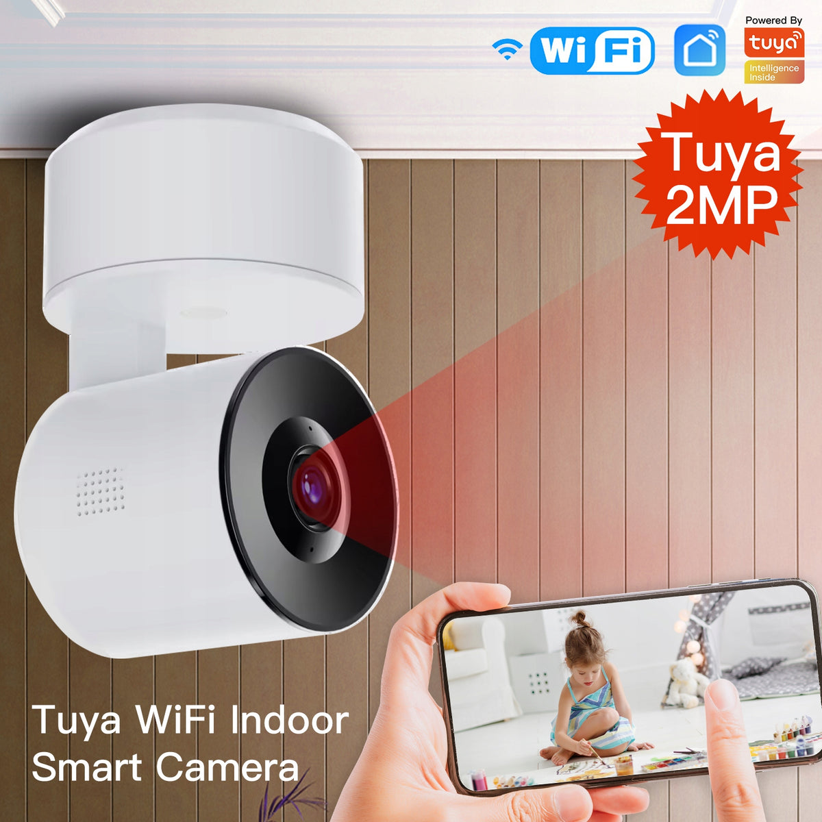 WIFI Wireless CAMERA TUYA AUTOTRACKING 1080P
